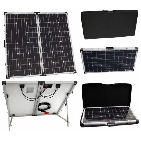 Photonic Universe 150W 12V Foldable Solar Charging Kit – Ideal for Campers, Caravans and Marine Use