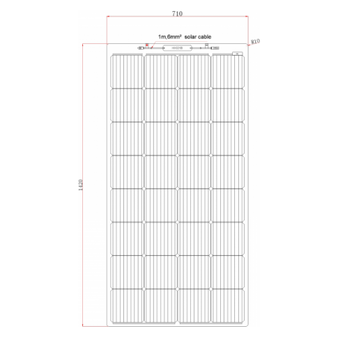 Photonic Universe - Flexible Solar Panel Kit 200W Panel with 12V Distribution – TBB Mezzo Edition