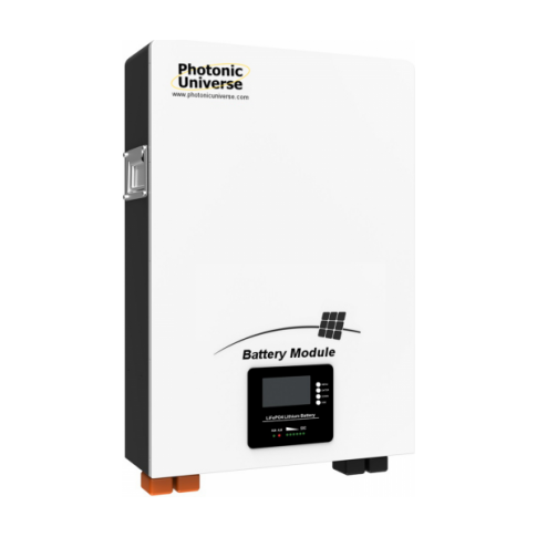 Photonic Universe 100Ah 48V Wall-Mounted Lithium Battery – For Solar, Wind, and Off-Grid Systems