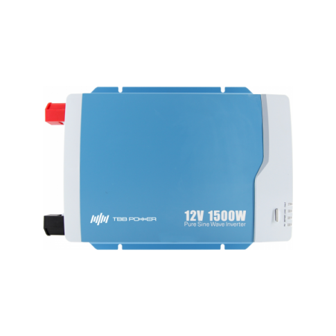 TBB Power 1500W 12V Pure Sine Wave Inverter with Integrated AC Bypass