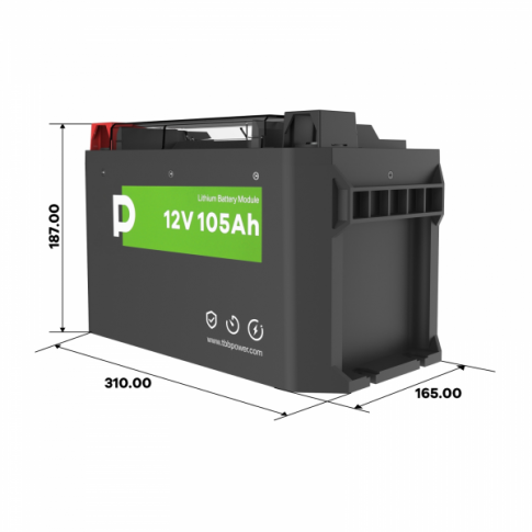 TBB Power 105Ah 12V LiFePO₄ Battery with Heating & 200A BMS – For Solar, Wind, Off-Grid & Leisure Applications - SolarVoxGreen