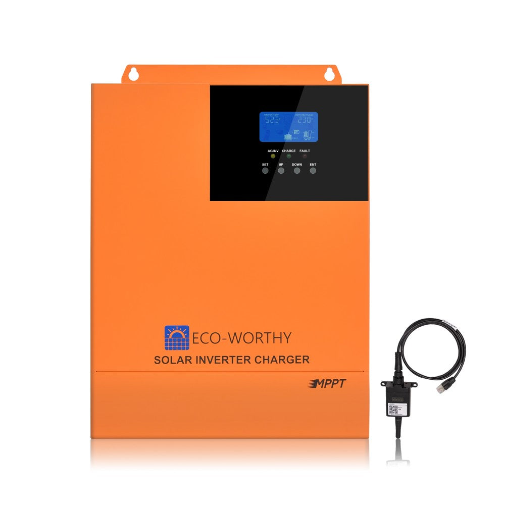 Integrated 5000W 48V Pure Sine Wave Inverter with 80A Charge Controller for Off-Grid Systems