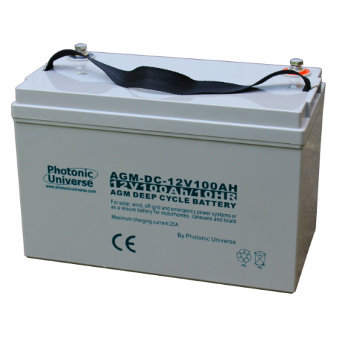 100Ah 12V AGM Deep Cycle Battery Solar Backup & Leisure Use