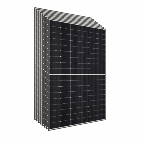 Pallet of 36 × 410W Sharp NU-JC410B Black Frame Monocrystalline Solar Panels (PERC Cells) - SolarVoxGreen