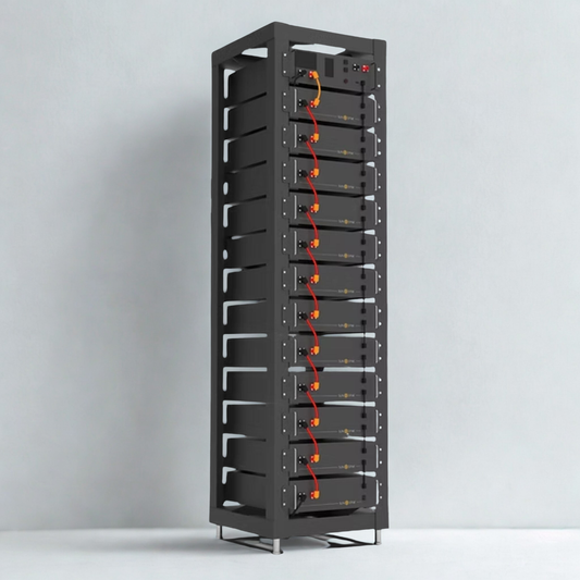 Sunsynk GX60 High Voltage LiFePO₄ Battery Rack – 61.44 kWh Energy Storage System - SolarVoxGreen