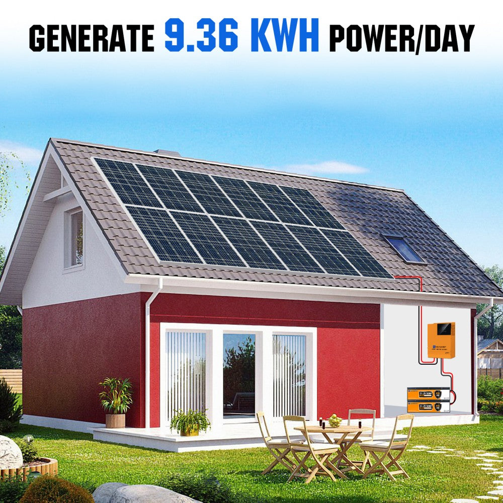 ECO WORTHY 2340W 48V Complete MPPT Off-Grid Solar Kit