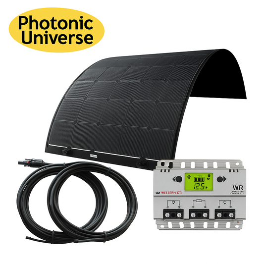 Flexible 240W Solar Charging Kit with CIGS Panel, Cables & Controller